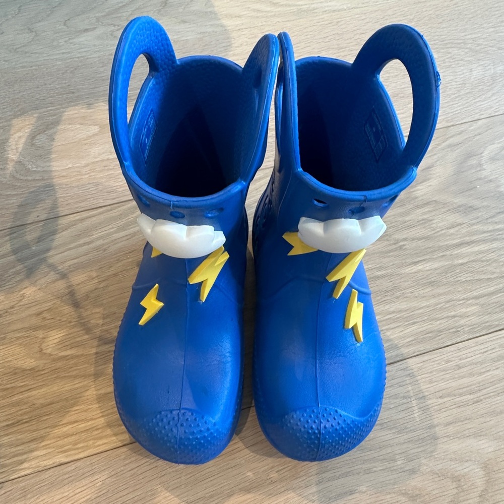 Crocs Kids Blue Rain Boots